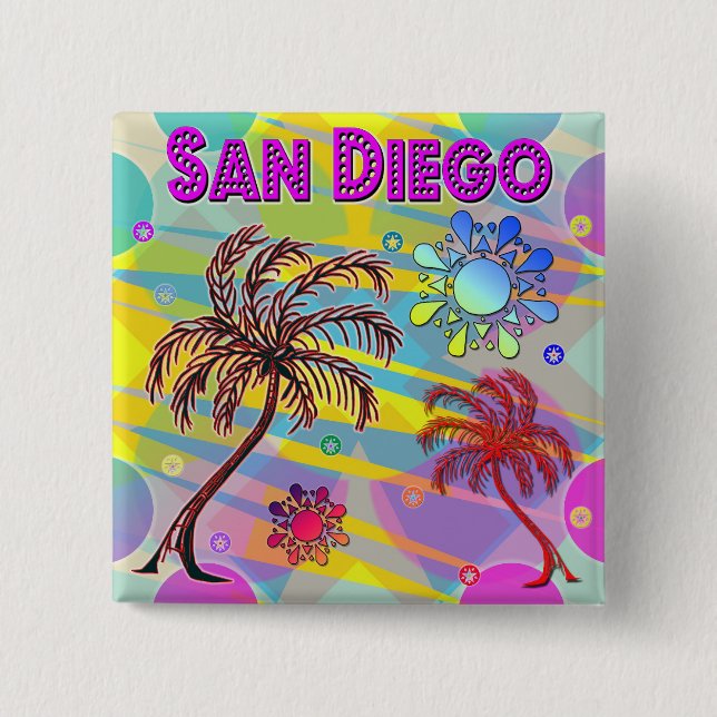 San Diego Glad och Hopp Knapp (Framsida)