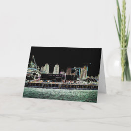 San Diego Greeting Cards - San Diego hamn Kort