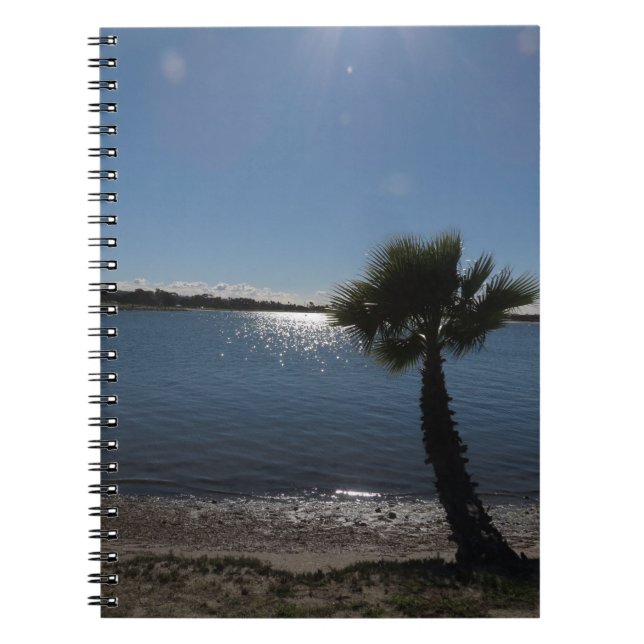 San Diego Handflatan Träd Spiral fotopatbok för fo Anteckningsbok (Framsidan)