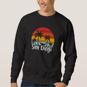 San Diego Hängmatta Sommarlov Semester Palm Träd Lång Ärmad Tröja