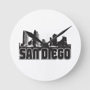 San Diego horisont Rund Klocka