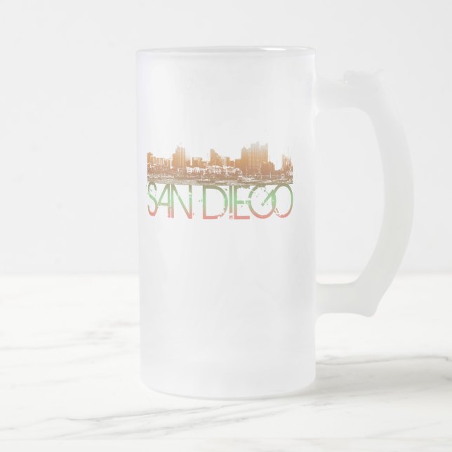 San Diego horisontdesign Frostat Ölglas (Höger)