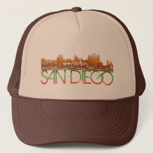 San Diego horisontdesign Truckerkeps