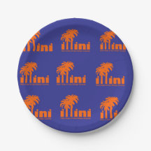 San Diego Illini Pappra Tallrikar