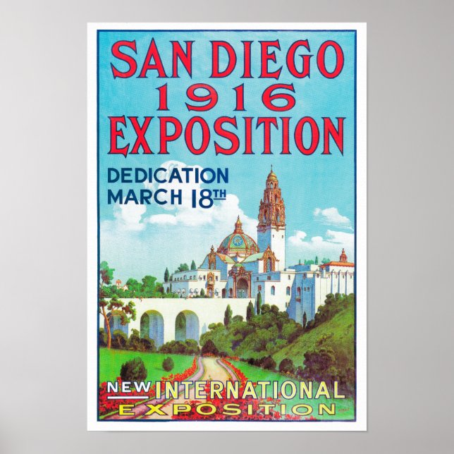 San Diego Internationell Exposition Poster (Framsidan)