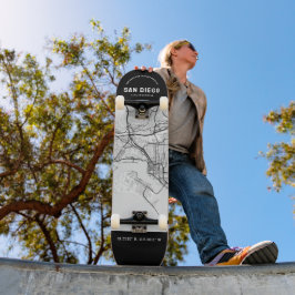 San Diego, Kalifornien City Karta Skateboard