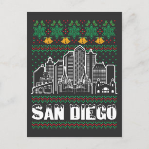 San Diego Kalifornien Fula julen Vykort
