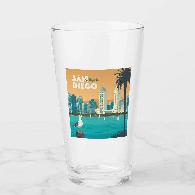 San Diego, Kalifornien Glaskopp (Framsida)