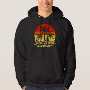 San Diego Kalifornien Handflatan Träd sommarSurfin Hoodie
