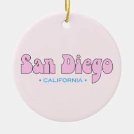 San Diego Kalifornien Julgransprydnad Keramik