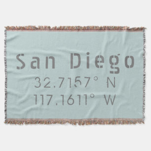 San Diego, Kalifornien longitud och latitud Filt