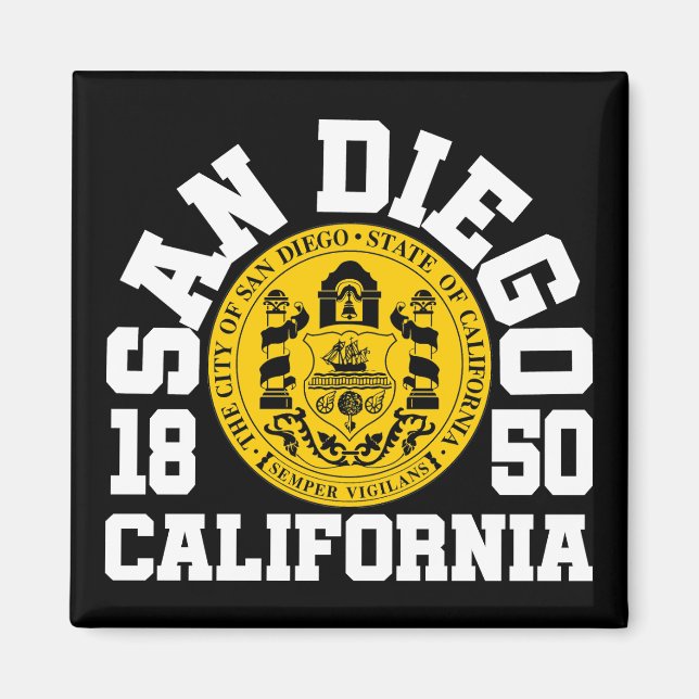 San Diego,Kalifornien Magnet (Framsidan)