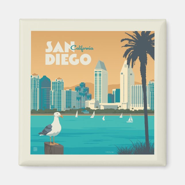 San Diego, Kalifornien Magnet (Framsidan)