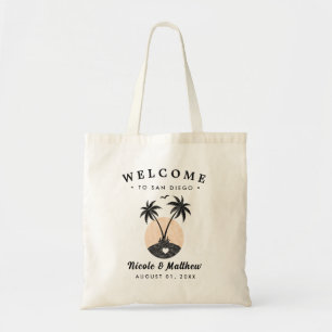 San Diego Kalifornien, minimalistisk Handflatan tr Tygkasse