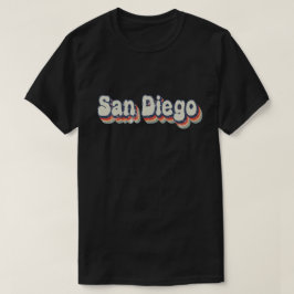 San Diego Kalifornien Retro Distressed Konst T Shirt