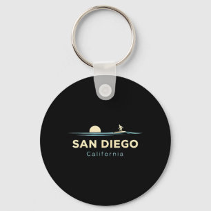 San Diego Kalifornien Retro Surfbrädor Surf Sommar Nyckelring