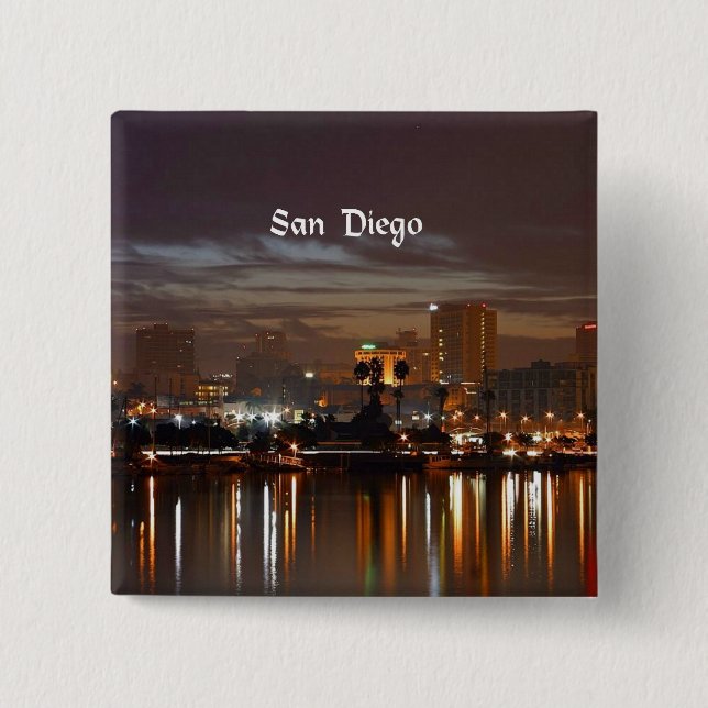 San Diego, Kalifornien skyline Knapp (Framsida)