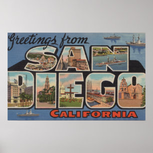 San Diego, Kalifornien - Stora Brev Scenes 2 Poster