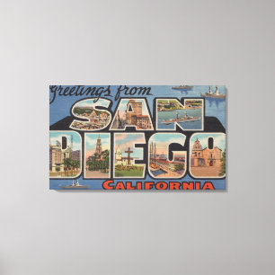 San Diego Kalifornien - stora brevplatser 2 Canvastryck