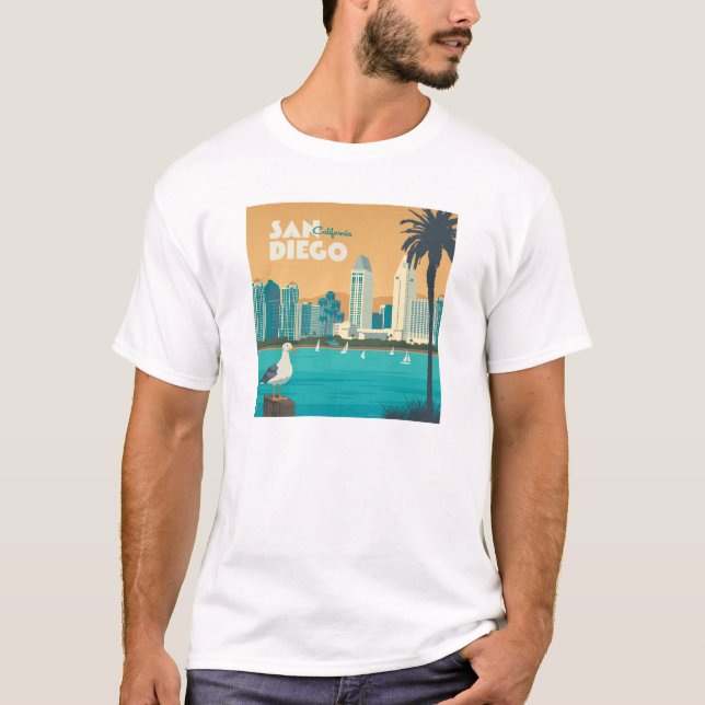 San Diego, Kalifornien T Shirt (Framsida)