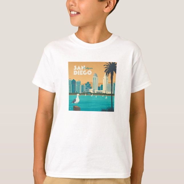 San Diego, Kalifornien T Shirt (Framsida)
