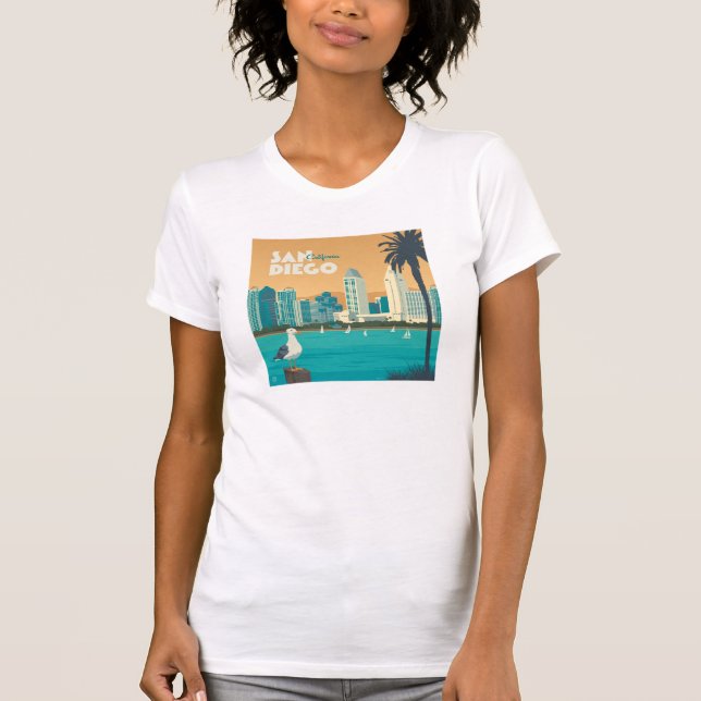 San Diego, Kalifornien T Shirt (Framsida)