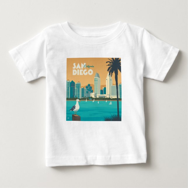San Diego, Kalifornien T Shirt (Framsida)