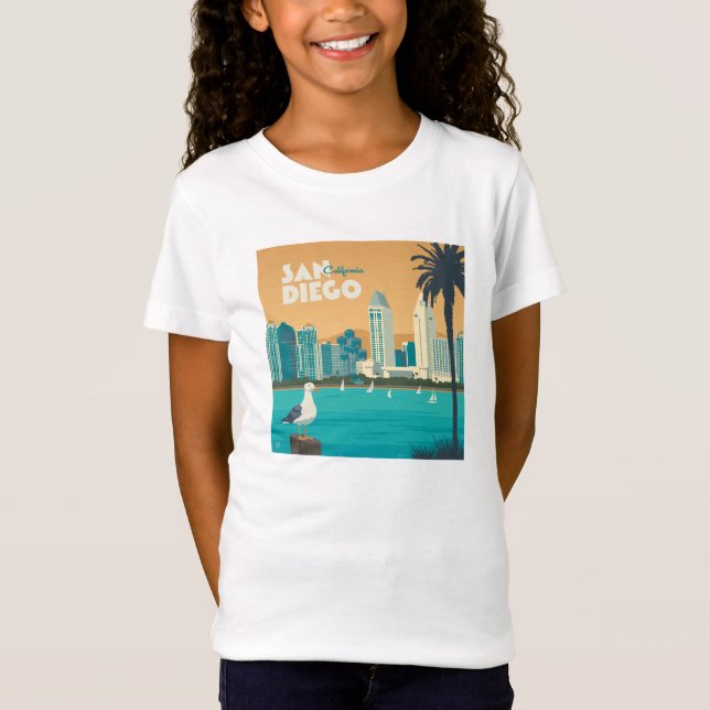 San Diego, Kalifornien T Shirt (Framsida)