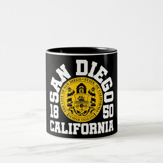 San Diego,Kalifornien Två-Tonad Mugg (Center)