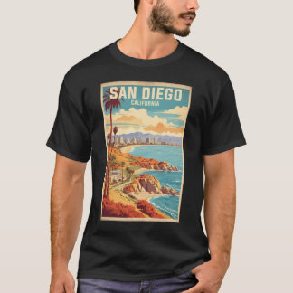San Diego Kalifornien Usa Vintage resor turism T Shirt