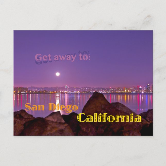 San Diego, Kalifornien Vykort (Framsida)