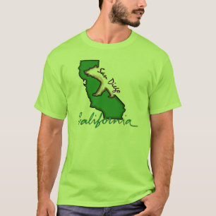 San Diego Kaliforniens grönt State T Shirt