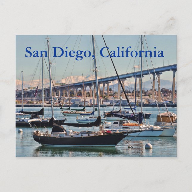 San Diego, Kaliforniens vykort (Framsida)