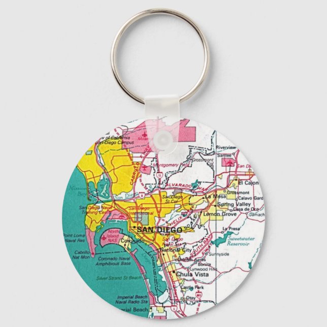 San Diego Keychain Nyckelring (Framsida)
