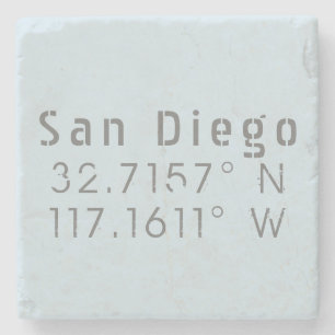 San Diego Latitude Longitud Stenunderlägg