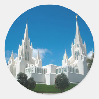 San Diego LDS tempel Runt Klistermärke