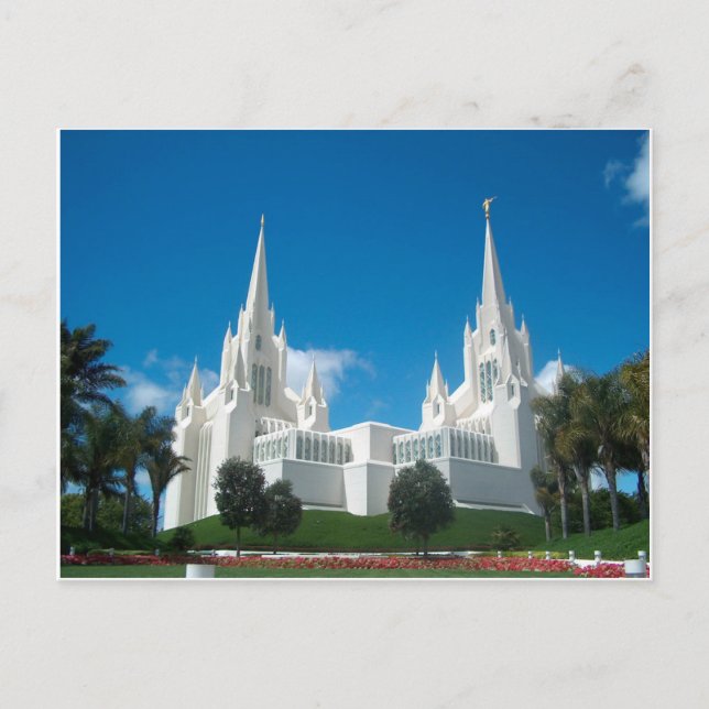 San Diego LDS Temple-vykort Vykort (Framsida)