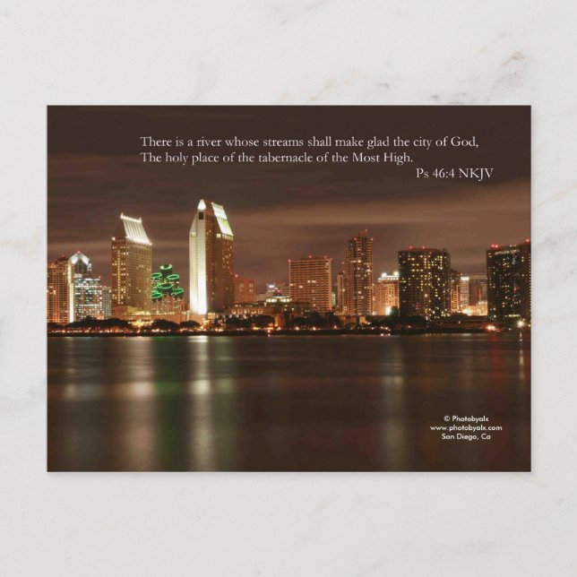 San Diego Ljus Vykort (Framsida)