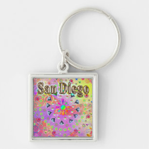 San Diego Lucky Golden Nyckelring