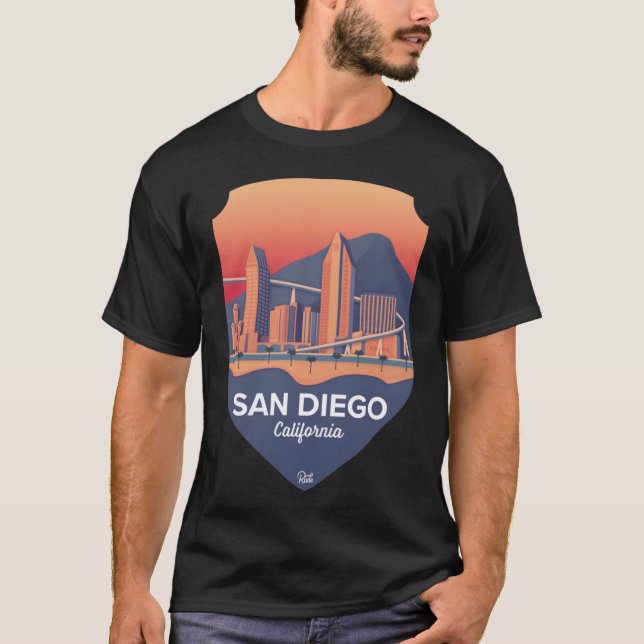 San Diego-märke T Shirt (Framsida)