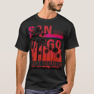 San Diego Ocean Beach-havssurfing T Shirt