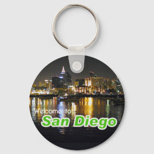 San Diego på natten Nyckelring