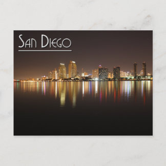San Diego på natten Vykort