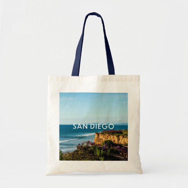 San Diego Pacific Kusten Tote Bag Tygkasse (Framsidan)