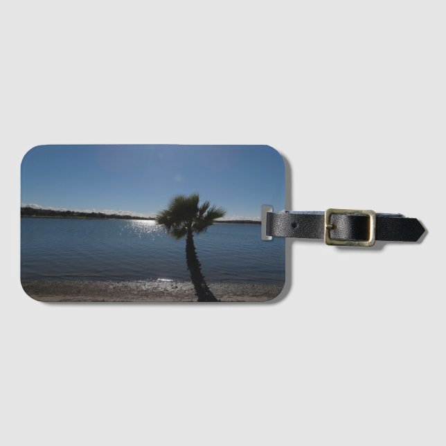 San Diego Palm Träd Bagage Tag Bagagebricka (Framsida horisontal)