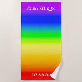 San Diego-Pridet HBT Rainbow Flagga Ombre Rand