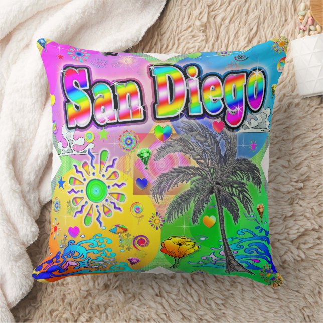 San Diego Quadro Seasons Pillow Kudde (Filt)