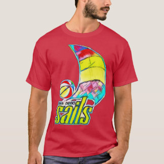 San Diego Sails Basketball T Shirt