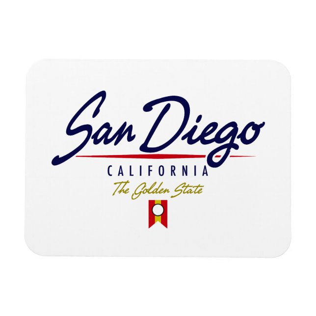 San Diego Script Magnet (Horisontell)