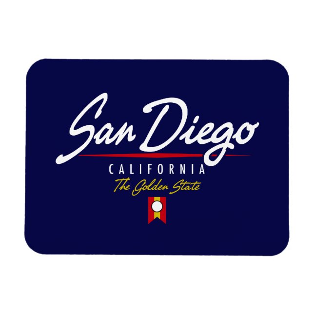 San Diego Script Magnet (Horisontell)